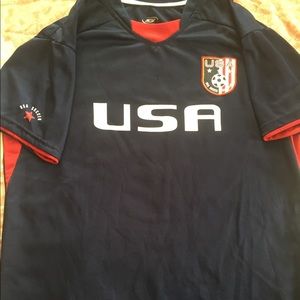 Boys USA athletic soccer shirt
